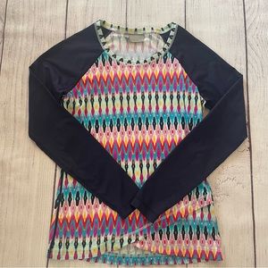 ATHLETA Boscabell Criss Cross Rash Guard Size Small